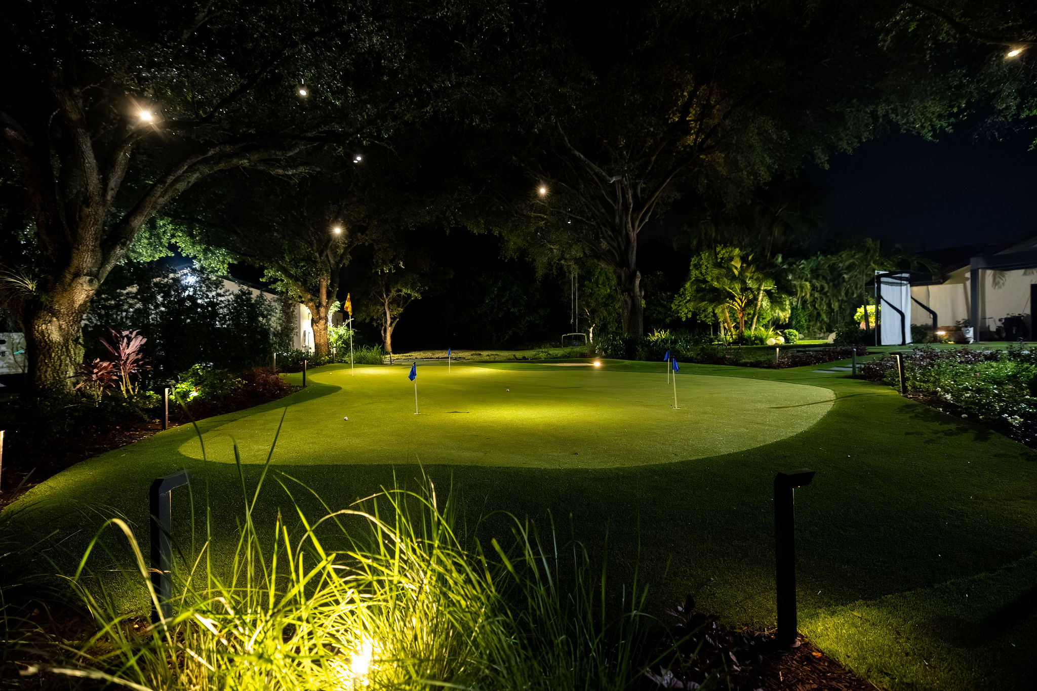 Nighttime Challenge - My own backyard putting green