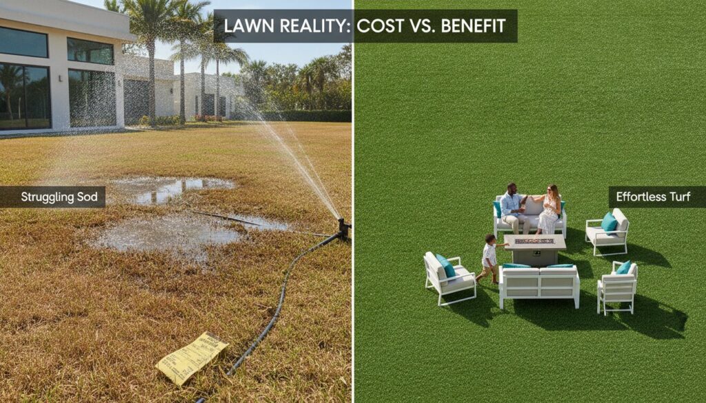 The Long-Term Value of Artificial Grass: A South Florida Cost vs. Sod Analysis (2026)