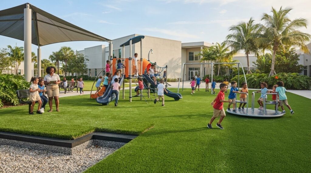 Artificial Grass for Schools: Safety Benefits, Standards, and Selection