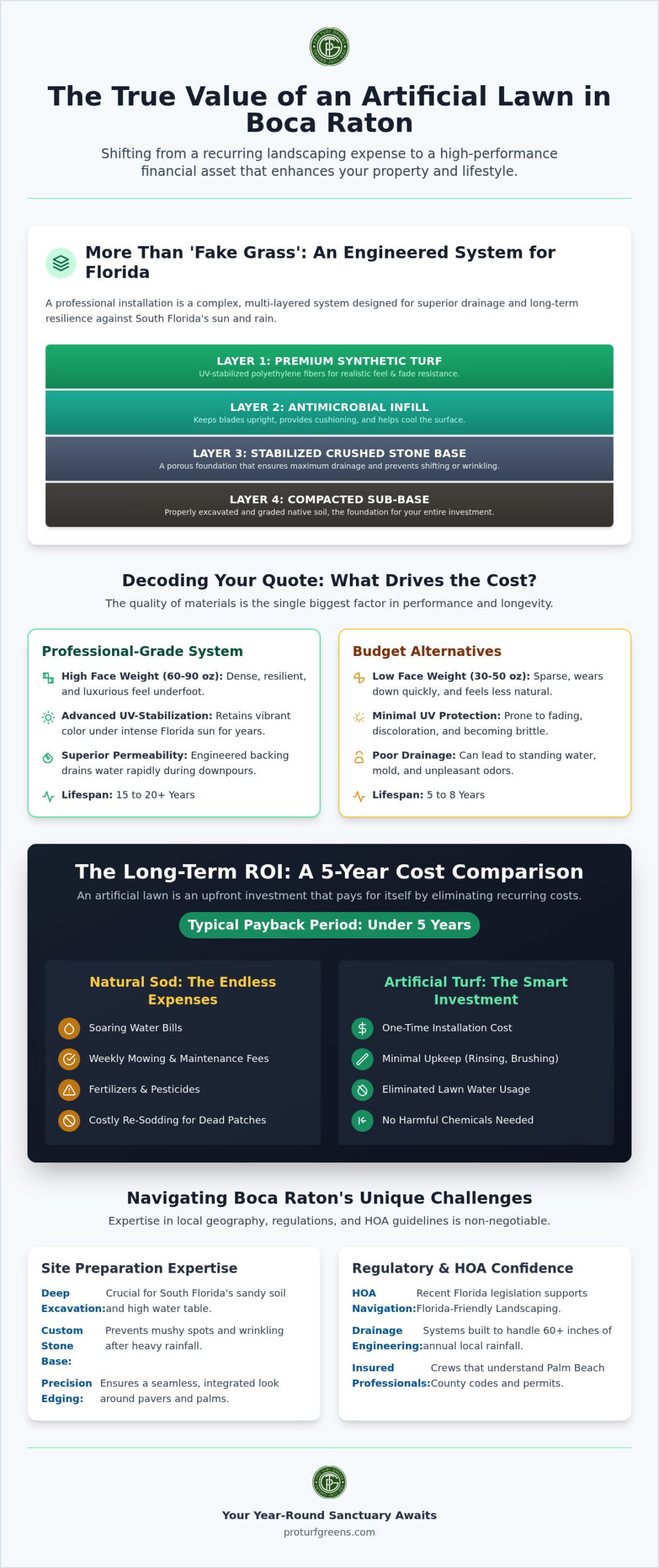 Artificial Lawn Cost in Boca Raton: 2026 Investment & ROI Guide