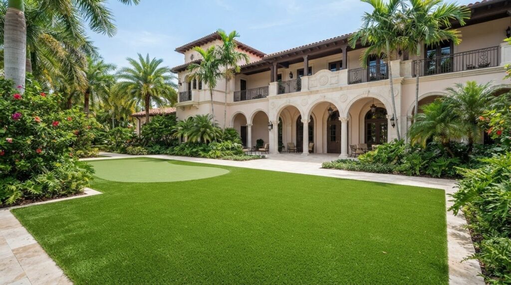 Commercial Artificial Grass Installation in Coral Gables